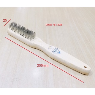 Bàn Chải Cán Gỗ Sợi Cước Thép 514 Eo