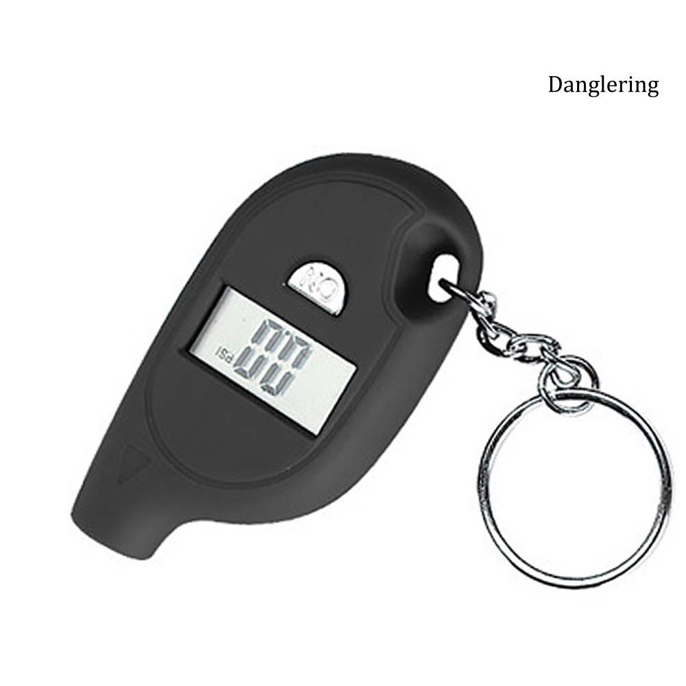 Máy Đo Áp Suất Lốp Xe Hơi / Xe Máy Màn Hình LCD Kỹ Thuật Số Kèm Móc Khóa DANG-Q