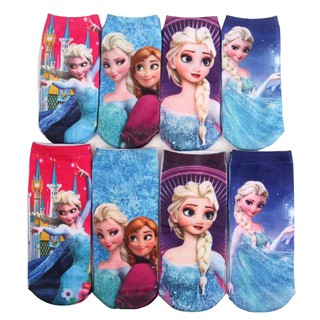 Frozen Trẻ Em Caton Tất Bé Gái Bé Gái Hoạt Hình Frozen Tất Cho Trẻ Em Bé Gái 2-15 Tuổi