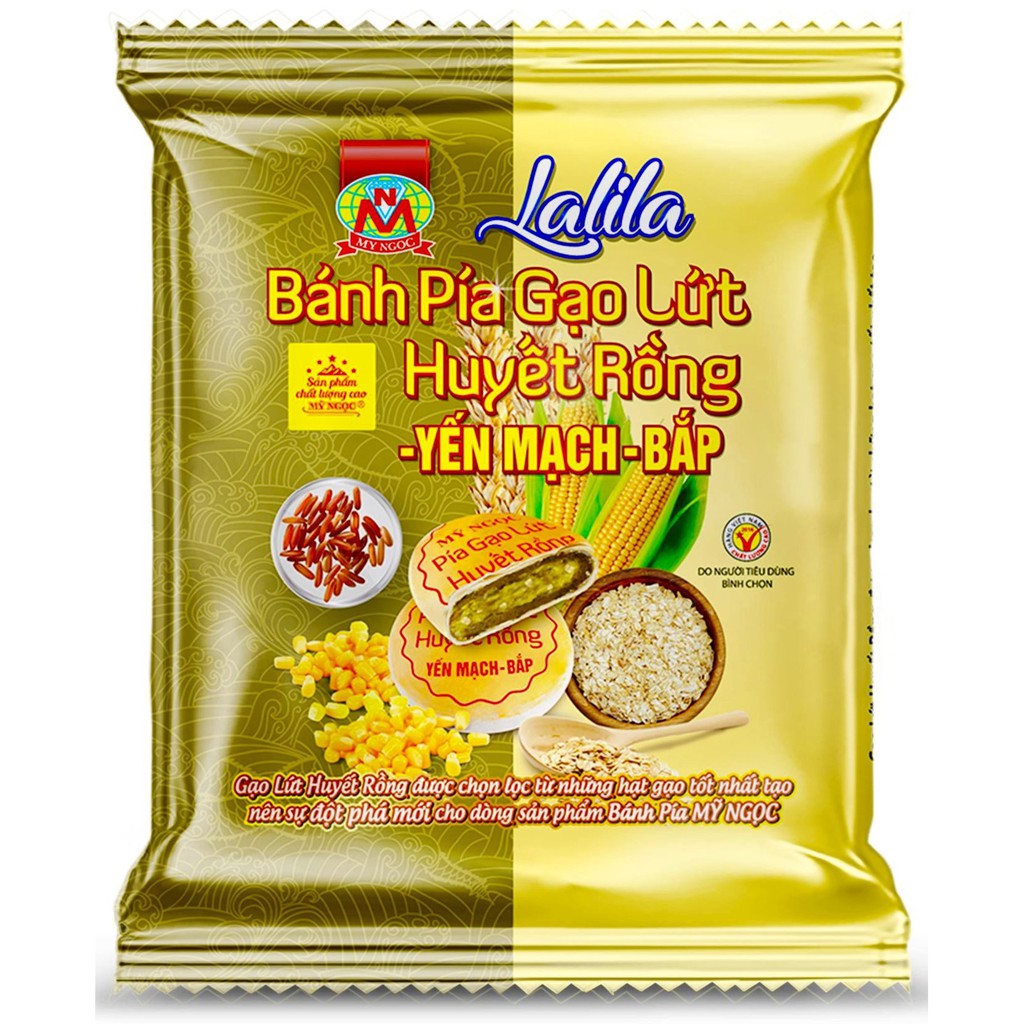 1 COMBO 4 bánh PÍA chay NGŨ CỐC dinh dưỡng - GẠO lứt YẾN MẠCH bắp, BÍ đỏ CHUỐI, THƠM chín CHANH tươi, KHOAI LANG TÍM