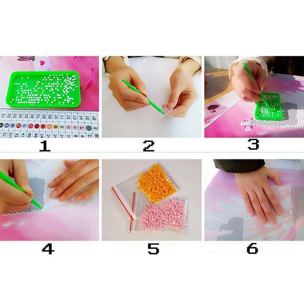 Bộ tự làm tranh đính đá 5D họa tiết hình hoa tuyệt đẹp DIY treo trang trí kèm phụ kiện | BigBuy360 - bigbuy360.vn