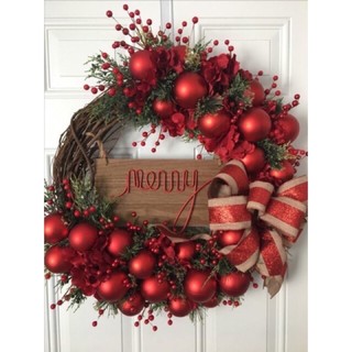 Vòng nguyệt quế trang trí Noel VT02