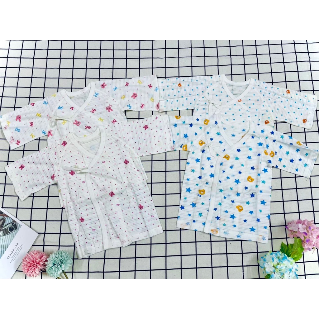 Set 2c áo cộc tay sơ sinh cho bé 3-6m Baby Iner