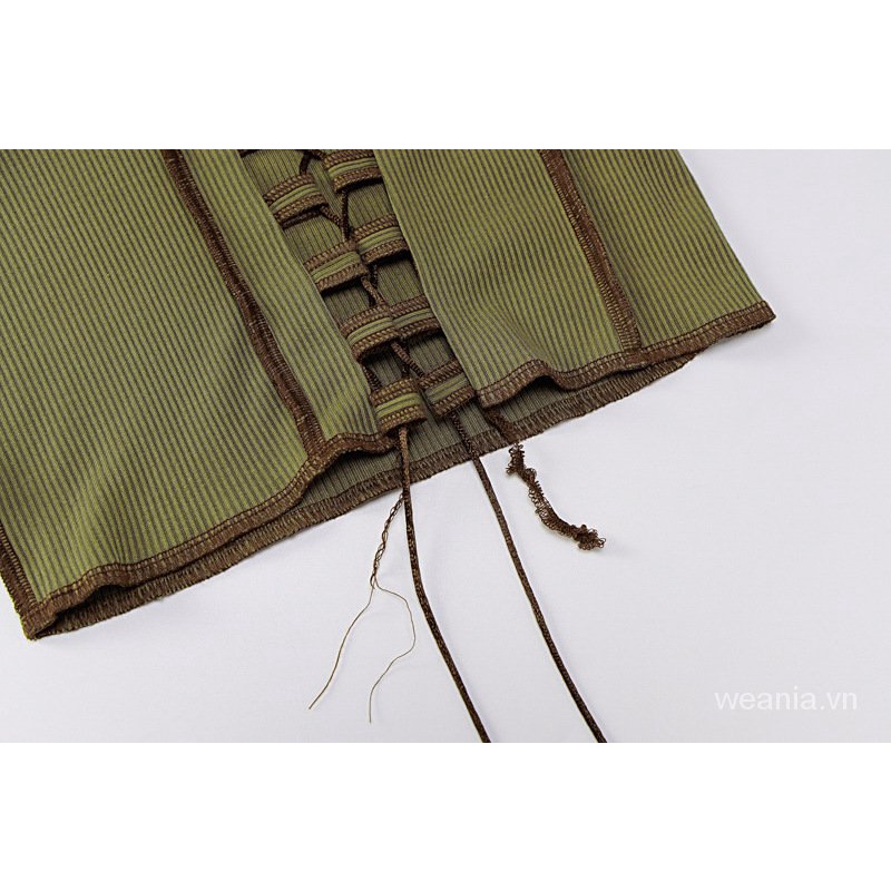 Áo Thun Tay Lỡ Phối Ren Tua Rua Phong Cách Đường Phố Quyến Rũ