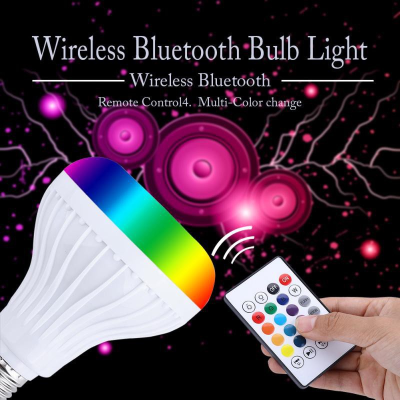 Đèn LED 12W kiêm loa bluetooth thông minh kèm điều khiển