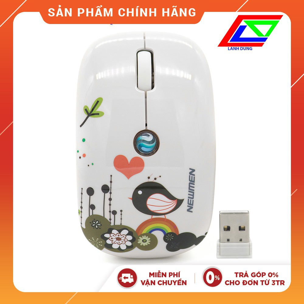 【Chuột máy tính】Chuột Không Dây Văn Phòng Newmen F201 1600DPI - Chim Sơn Ca