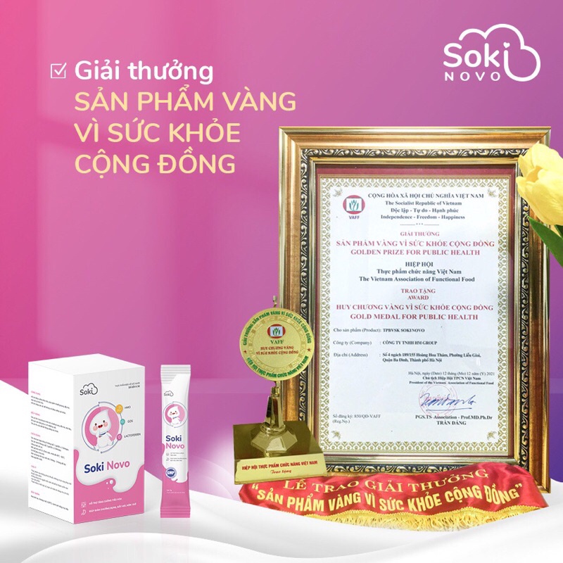 Soki Novo ❤️[ CHÍNH HÃNG ] ❤️ S Bột hòa tan giảm nôn trớ, chướng bụng cho trẻ