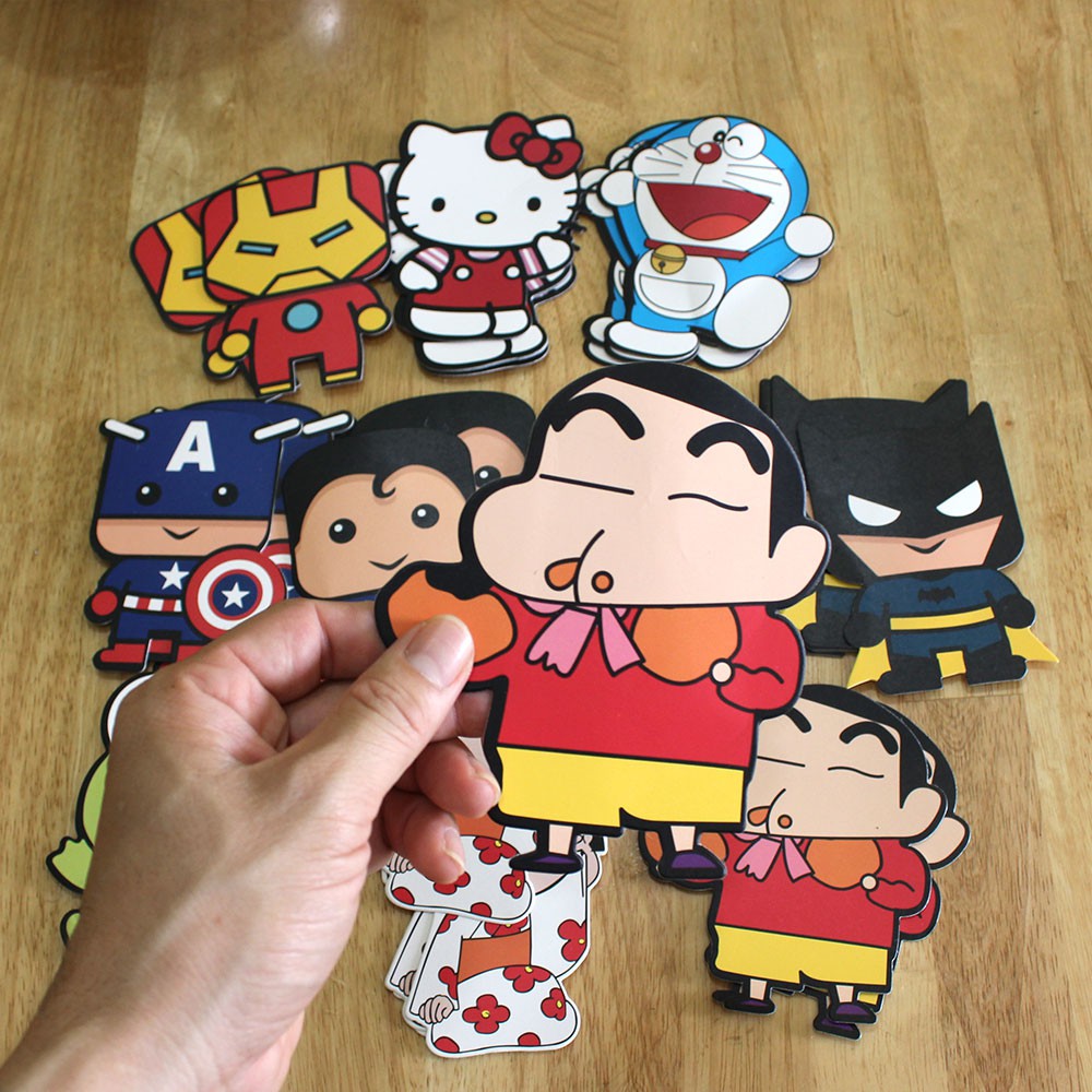 Bao li xì ngày tết 2020 Loại Tốt - Các nhân vật ngộ nghĩnh Doreamon Doremi Spiderman Captain IronMan Frog Maruko