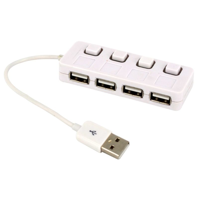 Bộ Chia 4 Cổng Usb 2 0 Kèm Công Tắc Đèn Led Chuyên Dụng