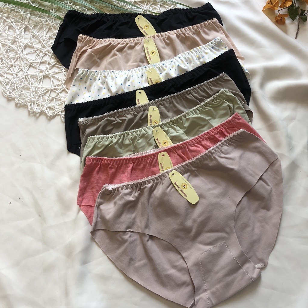 Set 10 quần lót đúc su gân tăm