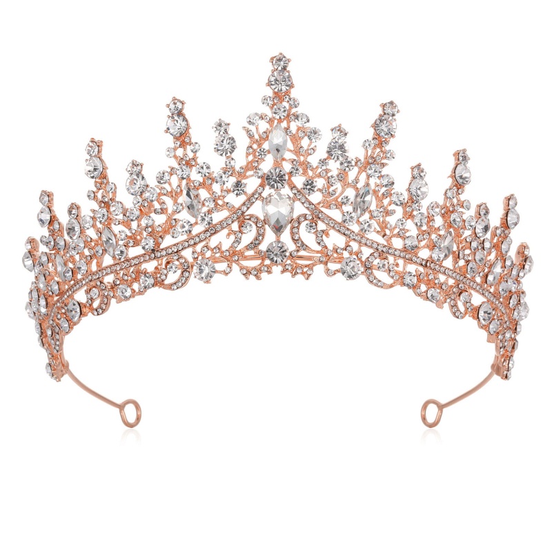 Băng Đô Vương Miện Và Vương Miện Đính Đá Pha Lê Phong Cách Baroque Dành Cho Bé Gái