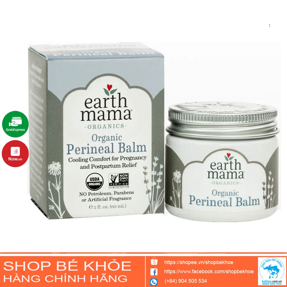 Kem bôi giảm đau tầng sinh môn Earth Mama Perineal Balm 60ml