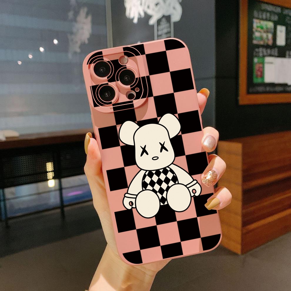 Ốp Điện Thoại Viền Vuông In Hình Kaws Cho OPPO A16 A15 A16E A16k A95 Reno6 Z 5G A94 A54 A74 4G A53 A76 A96 4G A12 A5S A7