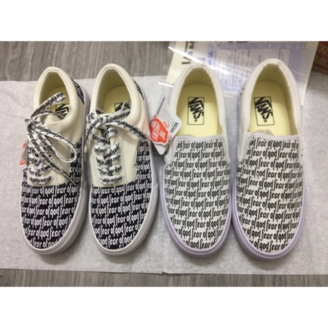 Giầy vans in chữ FOG nam nữ 36-43