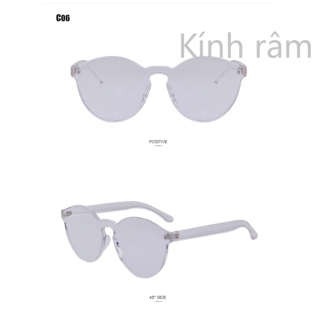 Kính mát mắt mèo màu kẹo ngọt cho nam và nữ