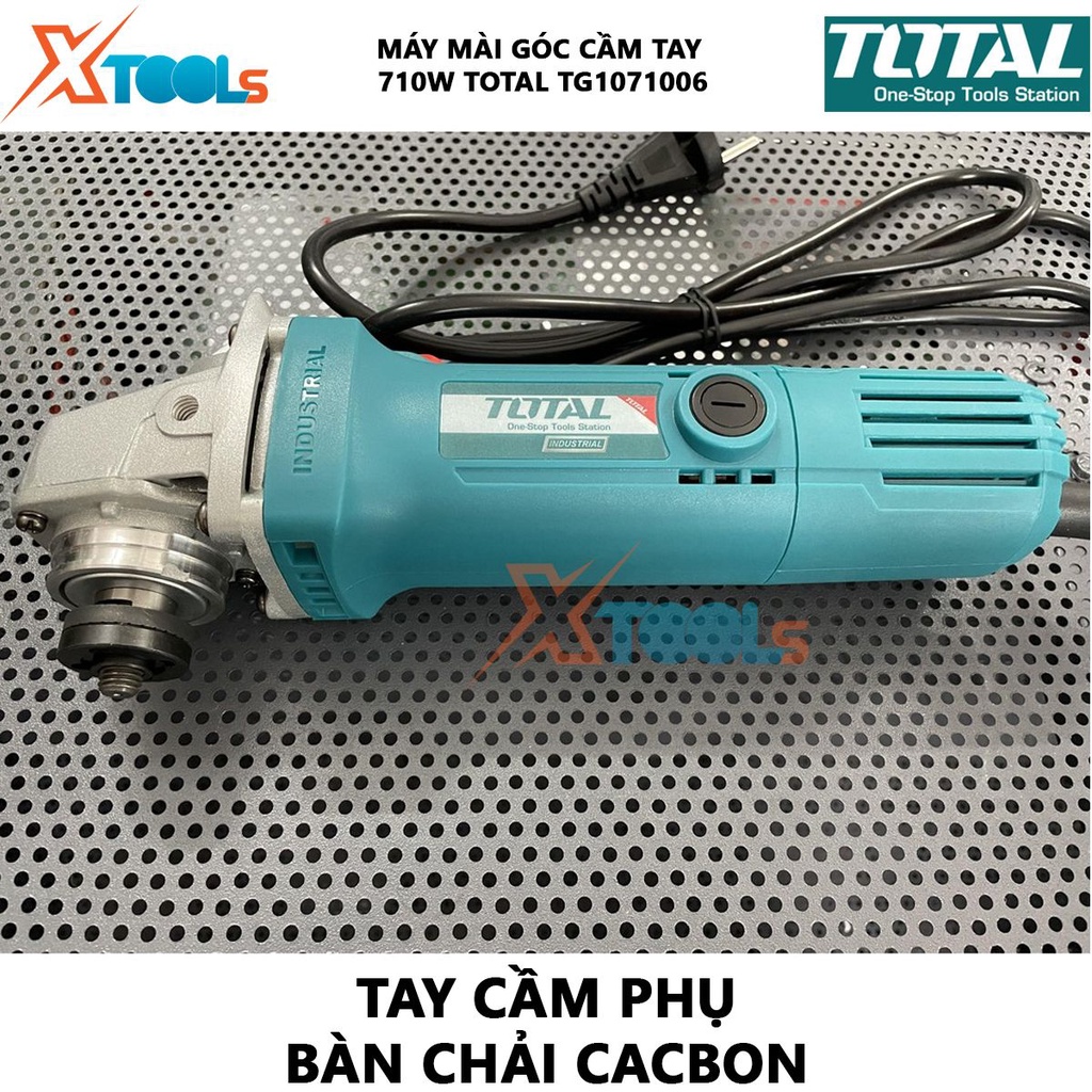 Máy mài góc cầm tay TOTAL TG1071006 Máy cắt vật liệu xây dựng công suất 710W - Chính hãng [XSAFE]