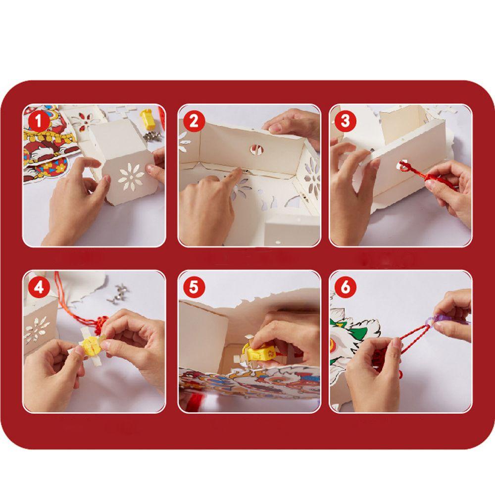 Lồng Đèn Treo Trang Trí Thủ Công Phong Cách Trung Hoa Cổ Điển DIY