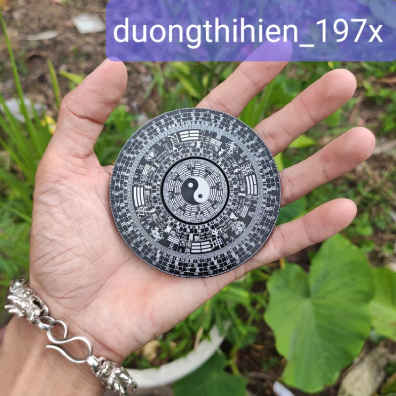 Con quay đồ chơi bằng kim loại hình cửu cung bát quái, Spinner đồ chơi hình la bàn phong thủy bằng hợp kim