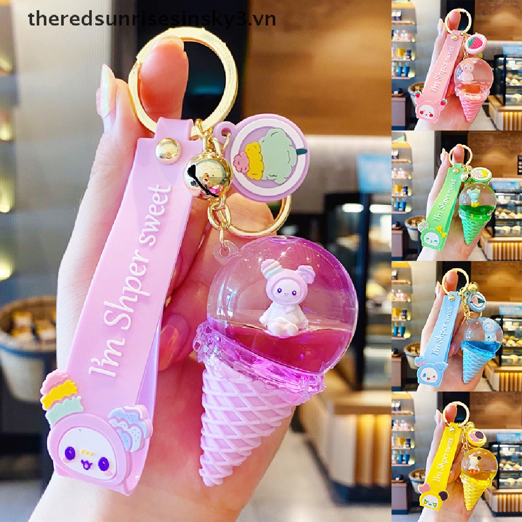 Móc Khóa Hình Cây Kem Dễ Thương