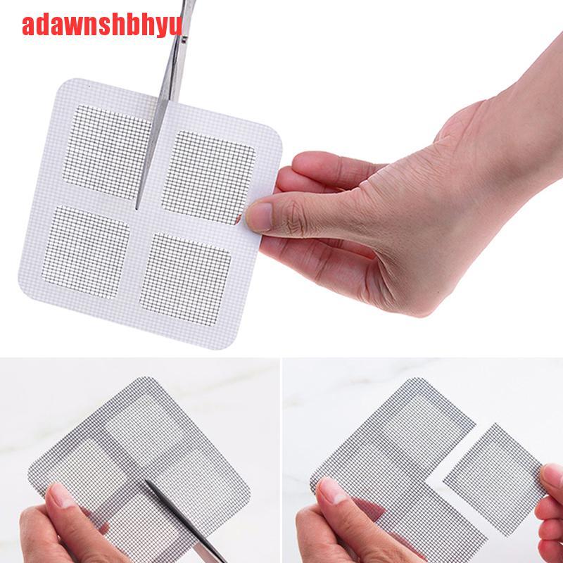 [adawnshbhyu]6Pcs Anti-insect Door Window Mosquito Screen Net Repair Broken Hole Sticker Tool