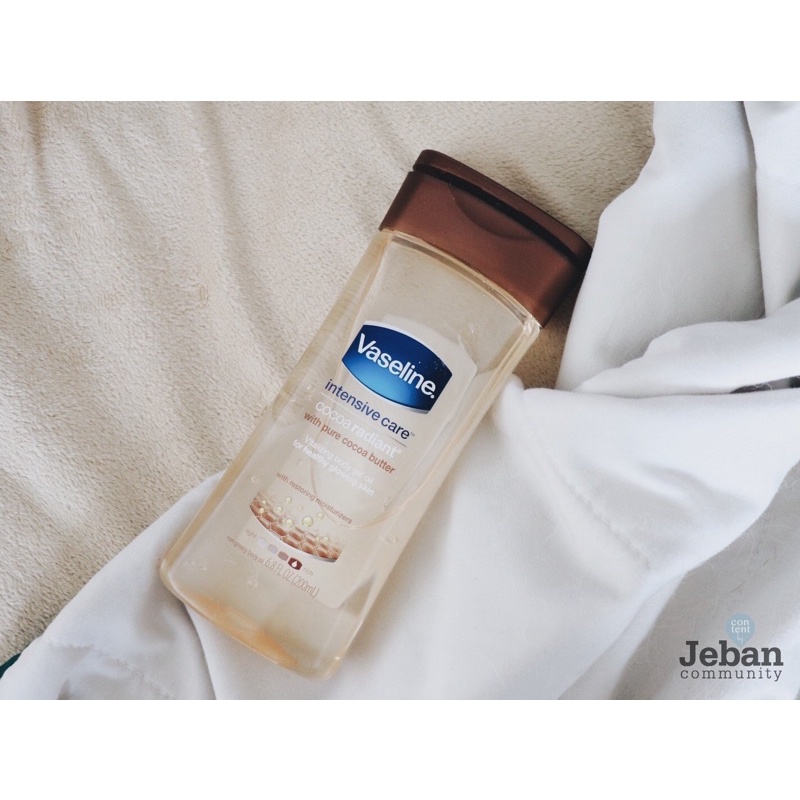 Dầu dưỡng Vaseline Cocoa Radiant Body Gel Oil bản UK