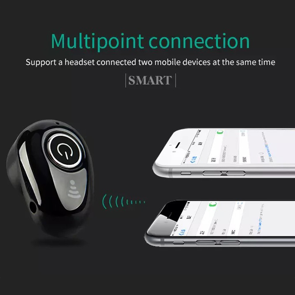 Mini Wireless Bluetooth 4.0 Earphone Stereo Light Stealth Earbud With Micro For Iphone Samsung S650