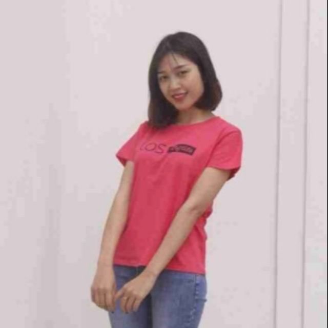 |BÁN LỖ| áo thun nữchuẩn hãng LendseadFREESHIP♥️Dáng thụng. Size L màu Hồng Dâu như hình.
