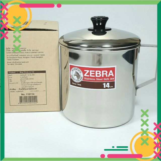 Ca chứa nước inox Thái có nắp 14cm 1,6L - (110114)