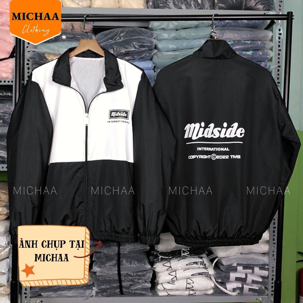Áo Khoác Bomber Dù MIDSIDE 2022 Nam Nữ Ulzzang Unisex Kiểu Form Rộng 2 Lớp Jacket - MICHAA