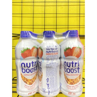 Nước uống sữa trái cây nutriboost hương dâu với yến mạch và 5 dưỡng chất - ảnh sản phẩm 2