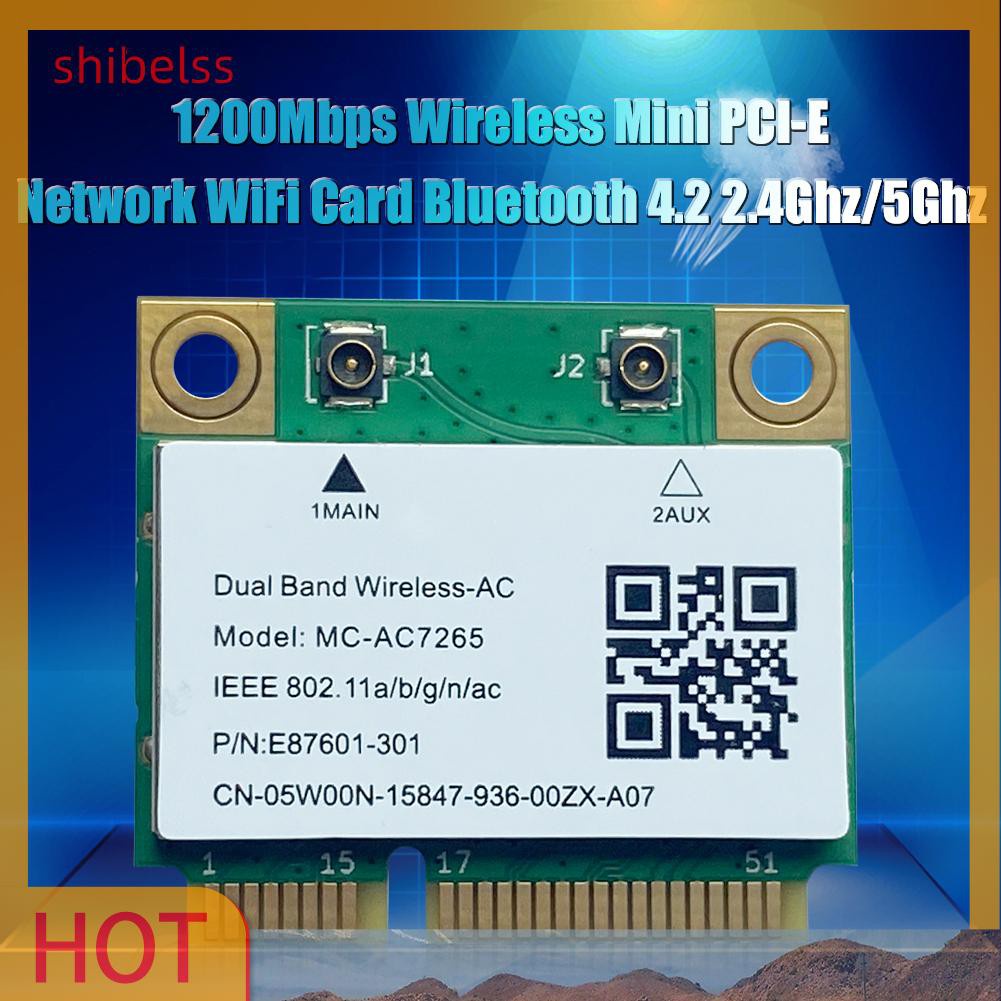 Thẻ Mạng Không Dây Shibelsss 1200mbps Bluetooth 4.2 2.4ghz / 5ghz