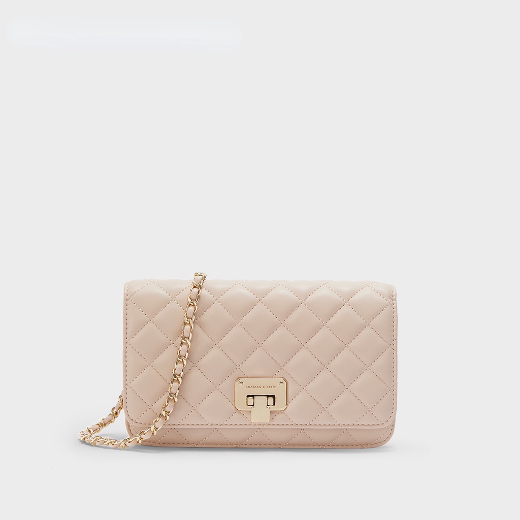 Charles and KEITH CK2-70160082Bộ 2 Túi Đeo Vai Đính Kim Cương Giả Dành Cho Nữ