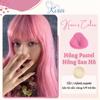 Thuốc nhuộm tóc hồng pastel / hồng san hô cần tẩy kireihair, kireihair