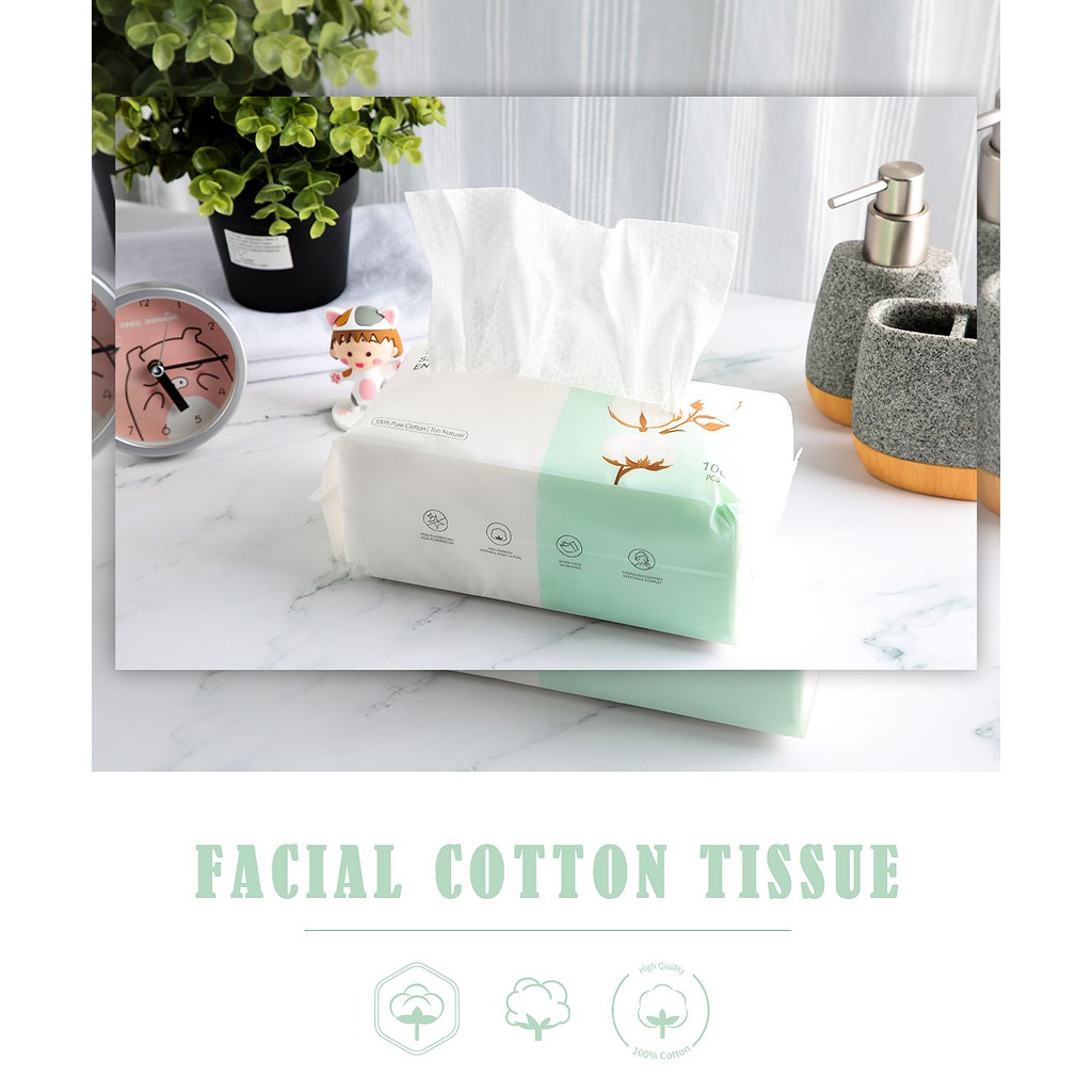 Khăn lau mặt 100 miếng