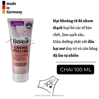 [ Hàng Đức ] Tẩy tế bào chết Balea nội địa Đức - 75ml