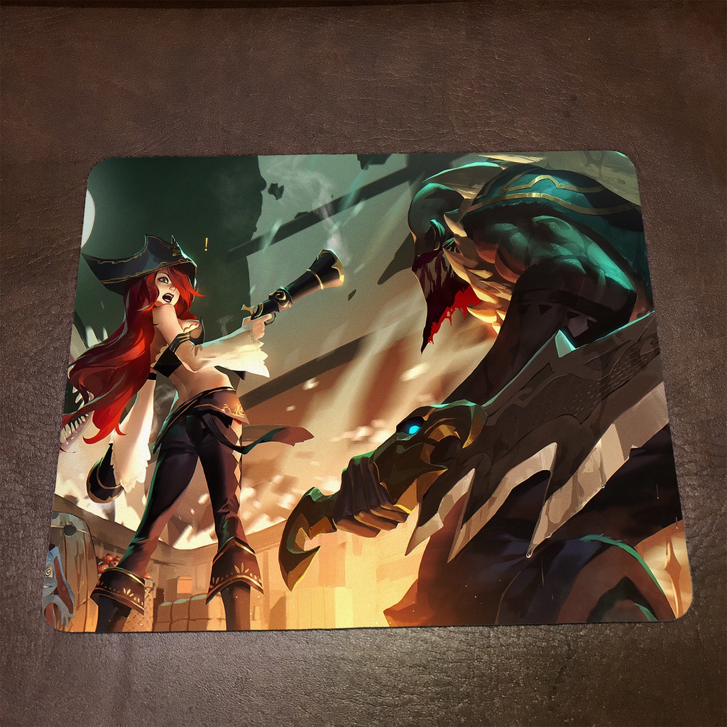 Lót chuột máy tính League of Legends PYKE - Mẫu 1 Mousepad cao su êm ái, nhận in theo yêu cầu