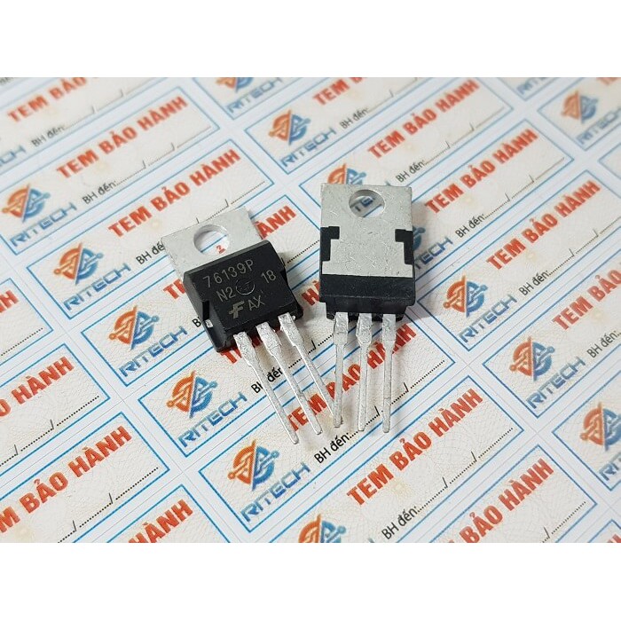 [Combo 2 chiếc] 76139P, HUF76139P3 Mosfet Kênh-N 75A/30V TO-220