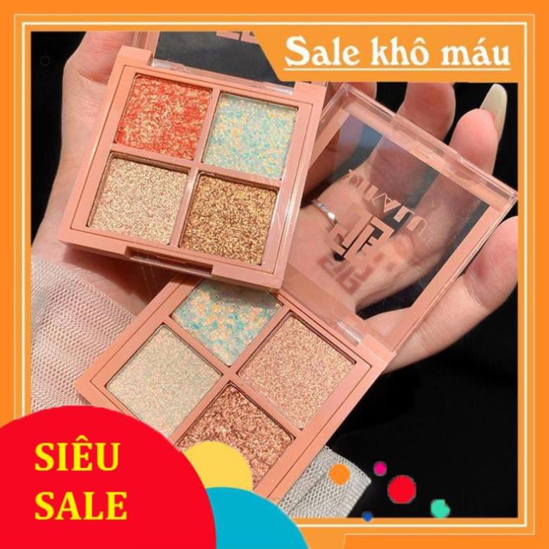 ( Siêu Sỉ Tốt ) Phấn Mắt Nhũ 4 Ô DIKALU GLINTBOMB Chính Hãng Nội Địa Nội Địa Mùi Beauty