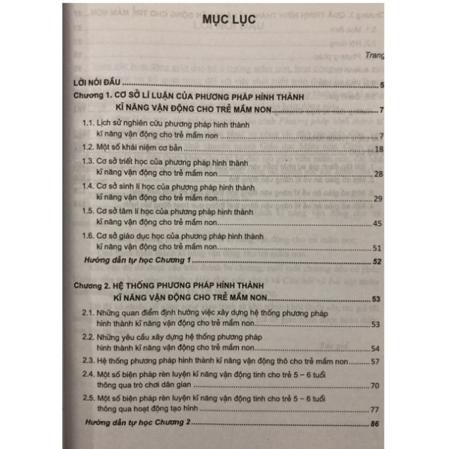 Sách Phương pháp hình thành kĩ năng vận động cho trẻ mầm non