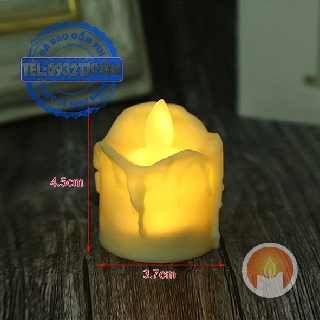 Nến điện tử tealight kiểu chảy tim lắc (ĐÃ KÈM PIN)