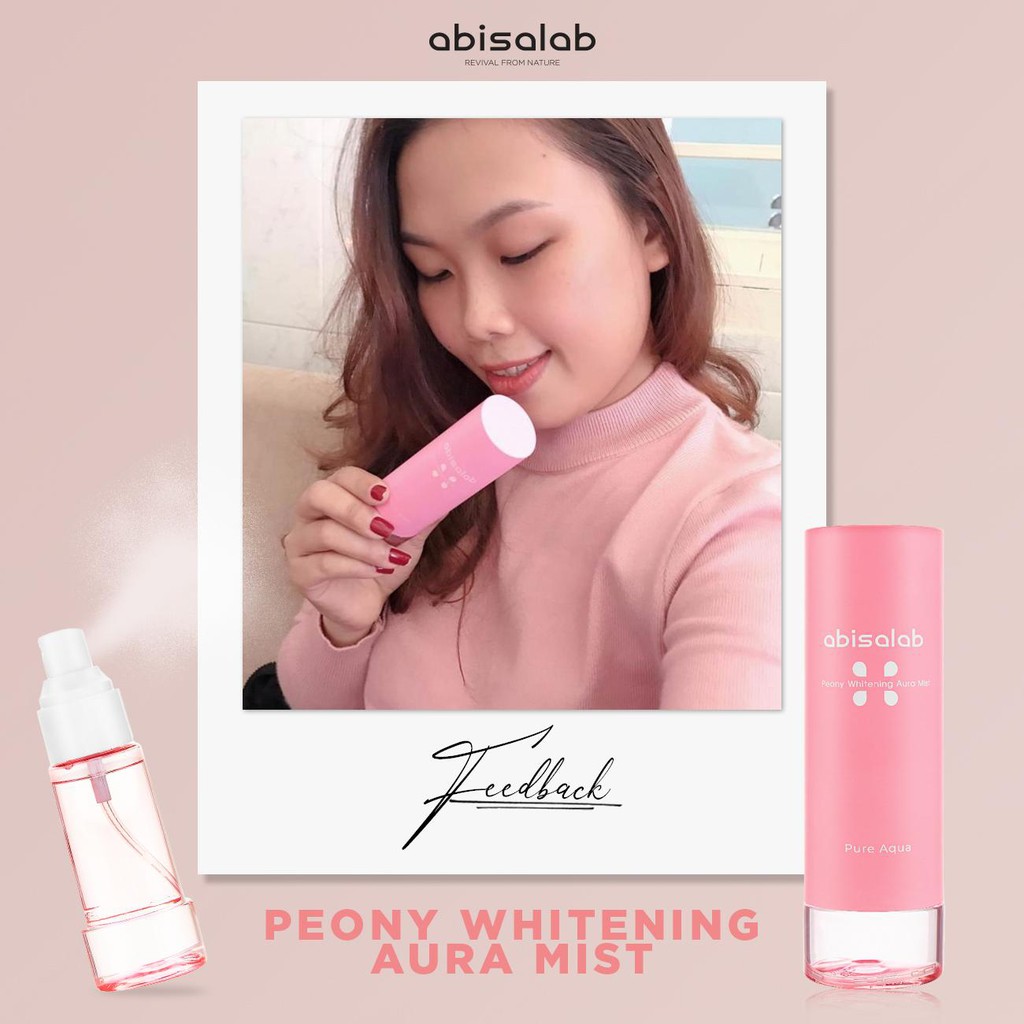Xịt khoáng tế bào gốc chiết xuất hoa mẫu đơn - Aura Mist Abisalab 100ml | BigBuy360 - bigbuy360.vn