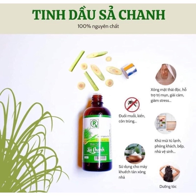 🍀🍋Tinh dầu xả chanh nguyên chất cam kết chính hãng Công ty Hồng Tâm