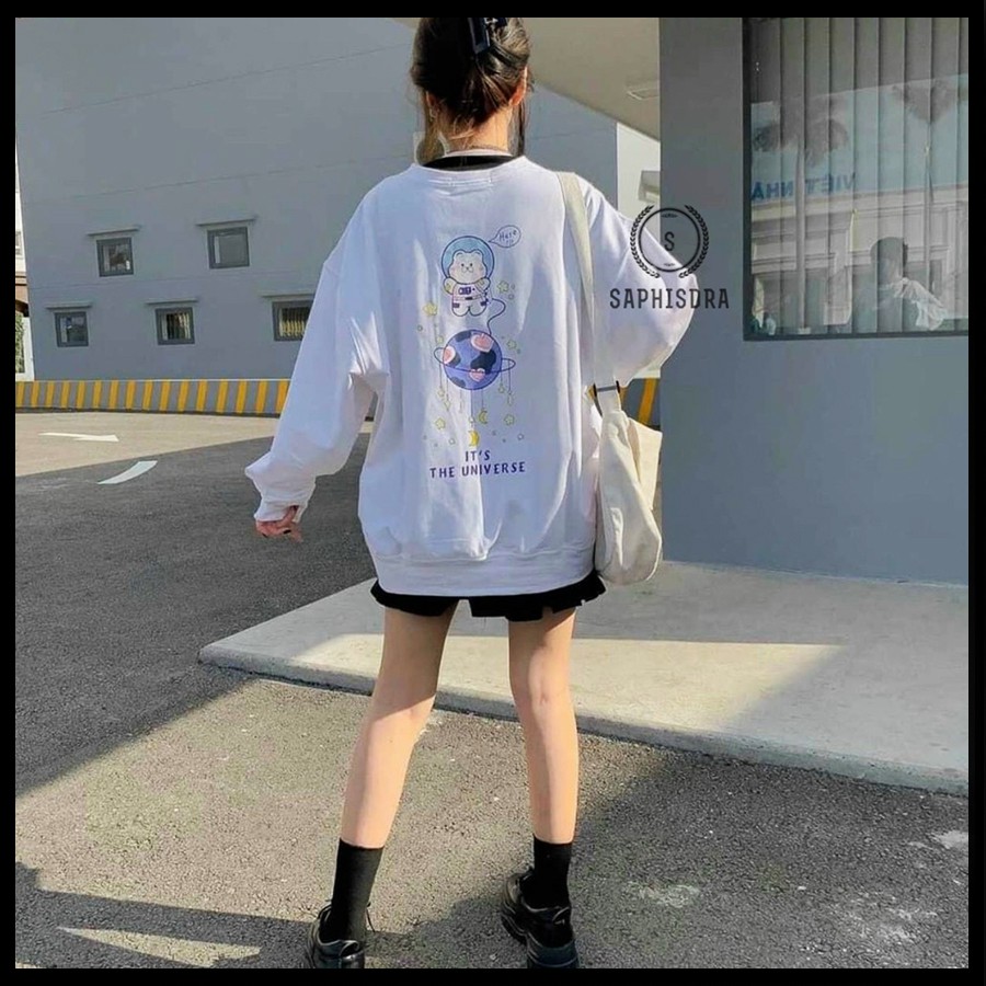 Áo Thun Dài Tay Sweater Nam Nữ Form Rộng Áo Thun Cổ Tròn Sweater Tay Dài Nam Nữ Unisex - Saphisdra | BigBuy360 - bigbuy360.vn