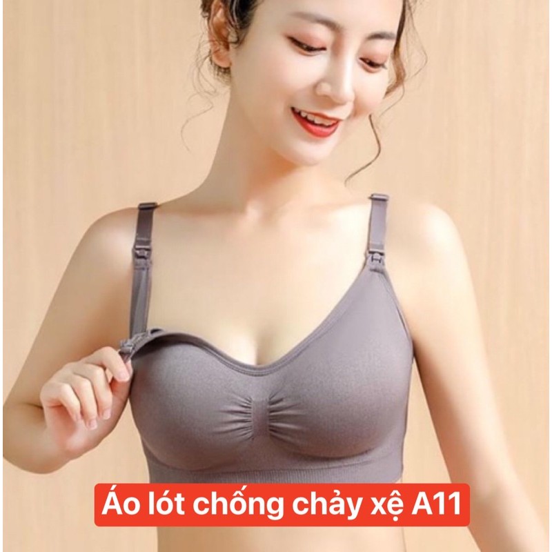 Áo lót ngực bầu cho bé con bú nâng ngực chống chảy xệ sau sinh mùa hè không gọng đồ lót chip bà bầu bigsize A12