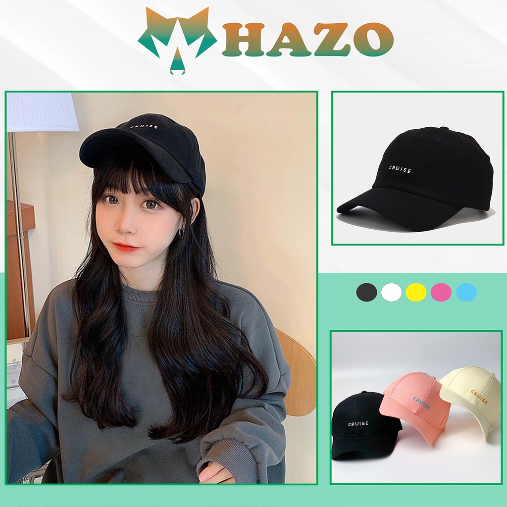 Mũ lưỡi trai Nón kết thêu chữ nhiều kiểu Cruise Ground nhiều mẫu phong cách Ulzzang form unisex nam nữ