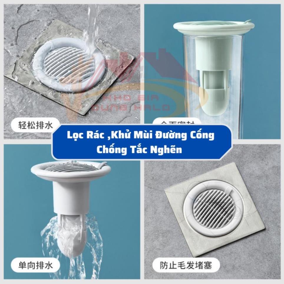 Dụng Cụ Khử Mùi Cống Thoát Sàn, Chống Tắc Cống, Côn Trùng Nhà Vệ Sinh Lõi Nắp Đậy Kín Hàng Loại 1 K170