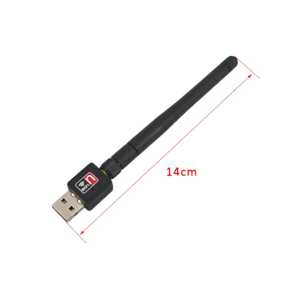 Bộ thu mạng không dây Mini Ethernet kết nối USB Wifi 150Mbps MT7601 với ăng ten | BigBuy360 - bigbuy360.vn