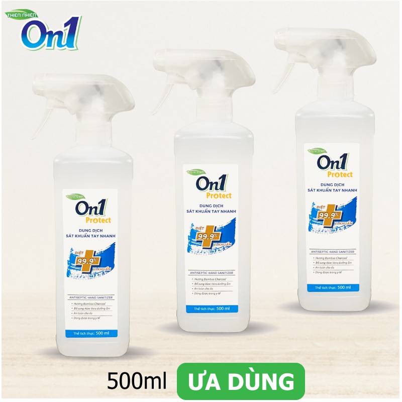 Dung Dịch Sát Khuẩn Tay Nhanh Khô On1 Hương BamBoo Charcoal 500ml C0202