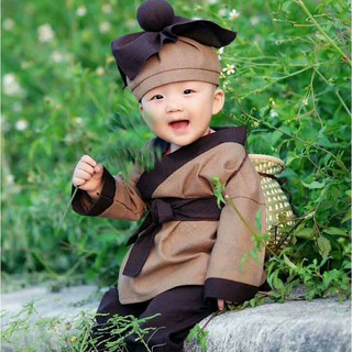 Set bộ tiều phu chụp ảnh cho bé