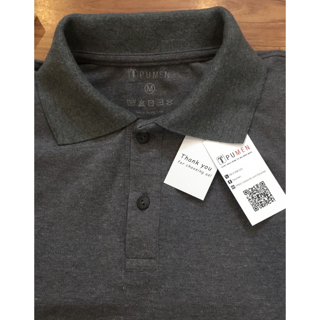 Áo Polo Xám Đậm Basic | BigBuy360 - bigbuy360.vn
